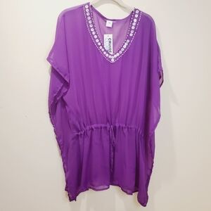 Cruise Club purple tunic size S/M